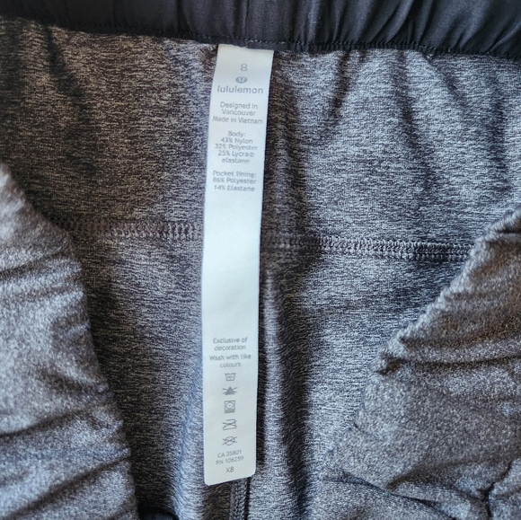 Lululemon On The Fly Pants Full Length Grey Office Scrubs Joggers Size 8 - Picture 14 of 15